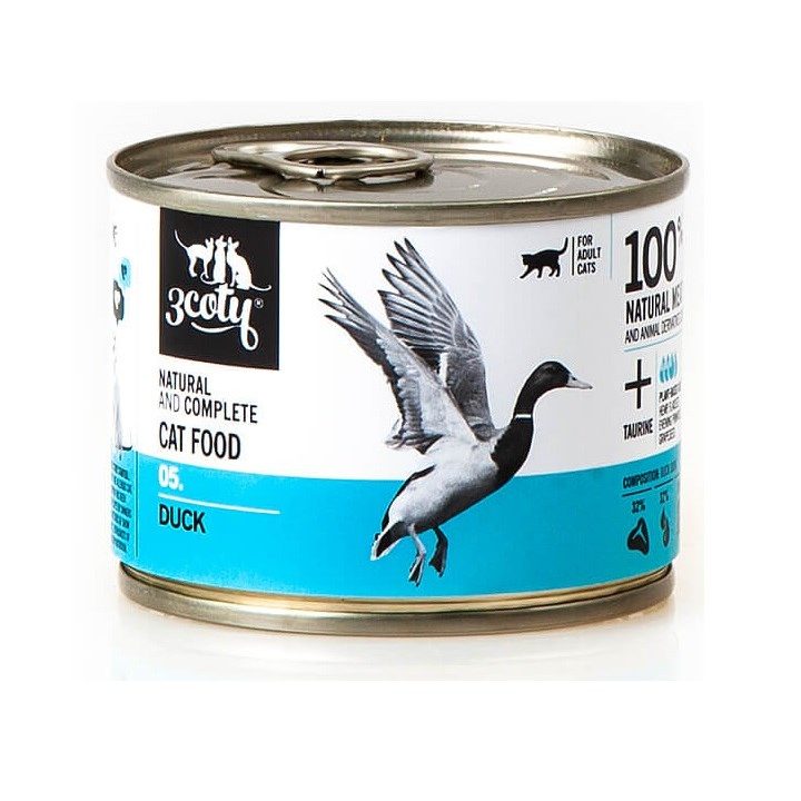 3COTY 180. Duck - wet cat food - 180g