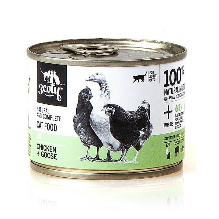 3COTY 19. Chicken and Goose - wet cat food - 180g