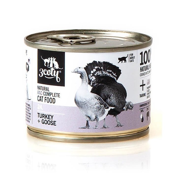 3COTY 24. Turkey and goose - wet cat food - 180g