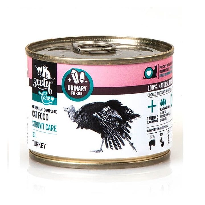 3COTY 51. Turkey Struvite Care - wet cat food - 180g