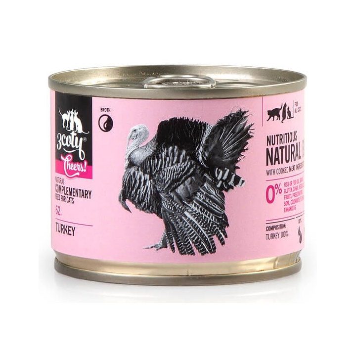 3COTY Cheers! 62. Turkey - wet cat food - 160g