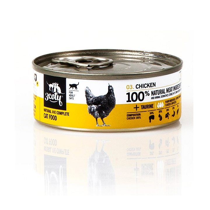 3COTY Chicken - wet cat food - 80g