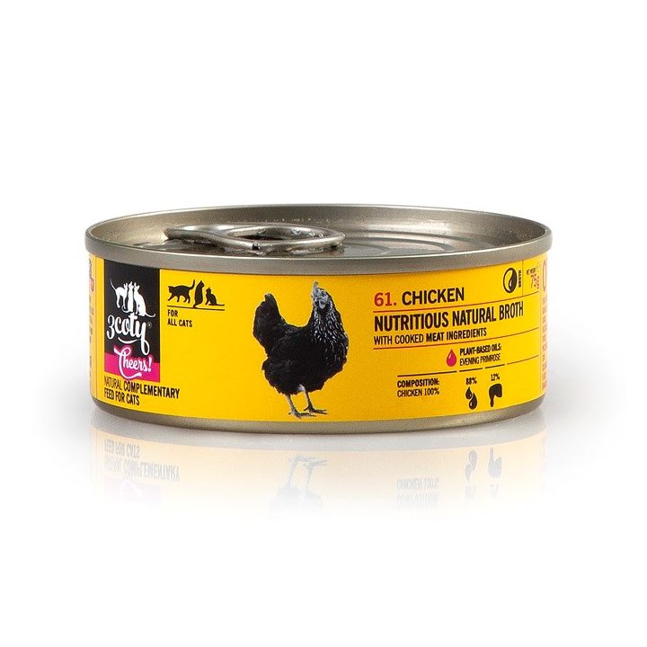 3COTY Chicken Cheers! - wet cat food - 75g