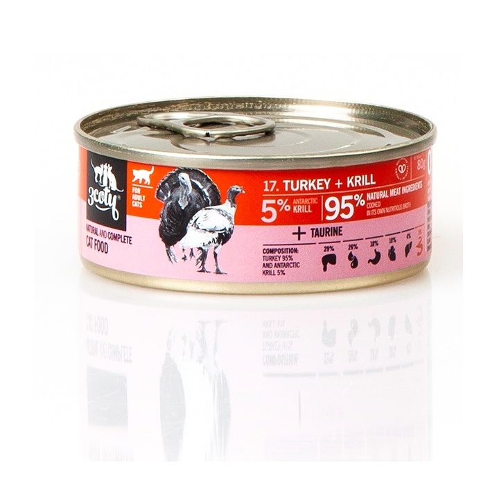 3COTY Turkey with krill - wet cat food - 80g