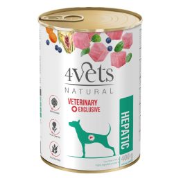 4VETS Natural Hepatic Dog - wet dog food - 400 g