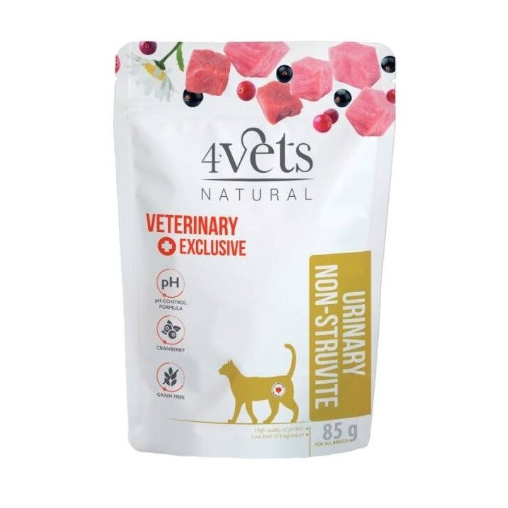 4VETS Natural Urinary Non-struvite - wet cat food - 85g