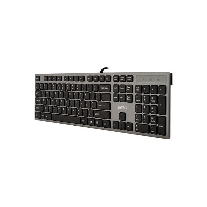 A4Tech KV-300H keyboard USB QWERTY Black Grey