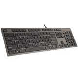 A4Tech KV-300H keyboard USB QWERTY Black Grey