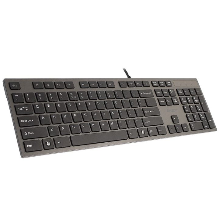 A4Tech KV-300H keyboard USB QWERTY Black Grey