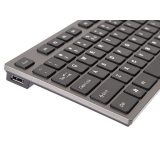 A4Tech KV-300H keyboard USB QWERTY Black Grey