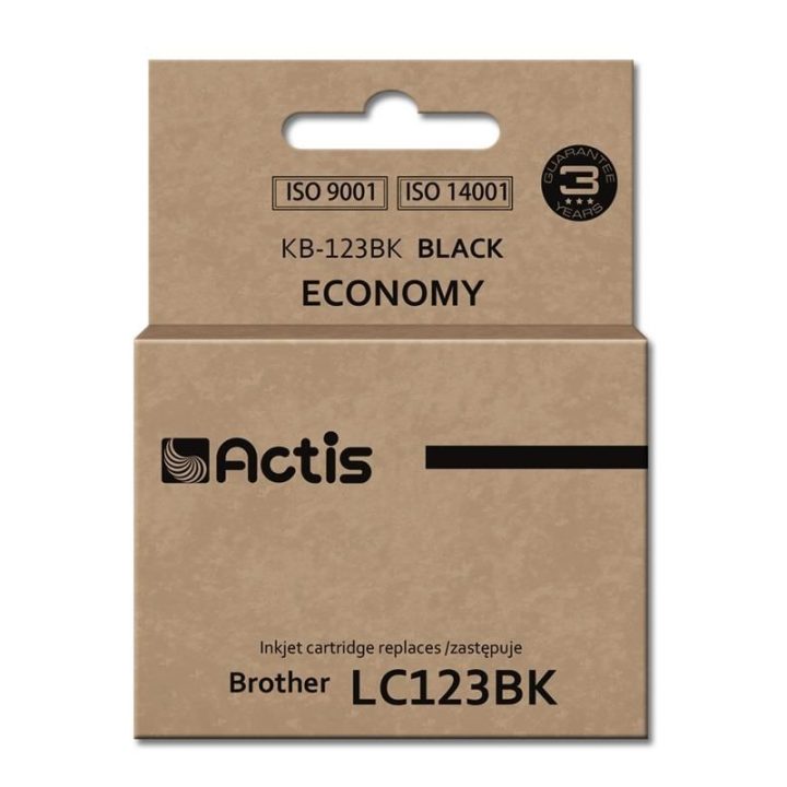 Actis KB-123Bk Ink (replacement for Brother LC123BK/LC121BK Standard 15 ml black)