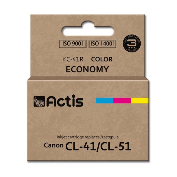 Actis KC-41R Ink (replacement for Canon CL-41/CL-51 Standard 18 ml color: cyan magenta yellow)