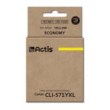 Actis KC-571Y Ink (replacement for Canon CLI-571Y Standard 12 ml yellow)