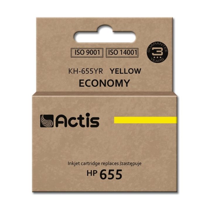 Actis KH-655YR Ink (replacement HP 655 CZ112AE Standard 12 ml yellow)