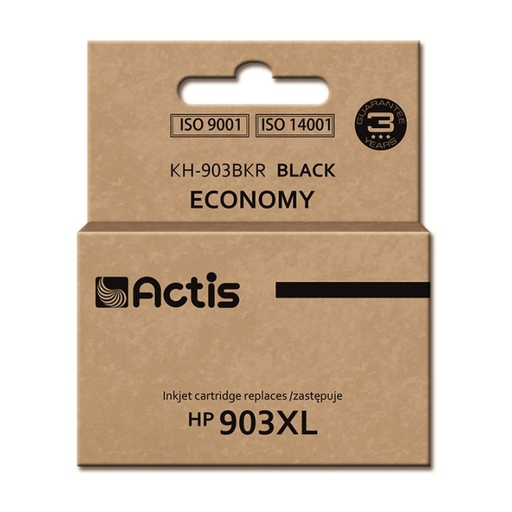 Actis KH-903BKR Ink (replacement for HP 903XL T6M15AE Standard 30 ml black) - New Chip