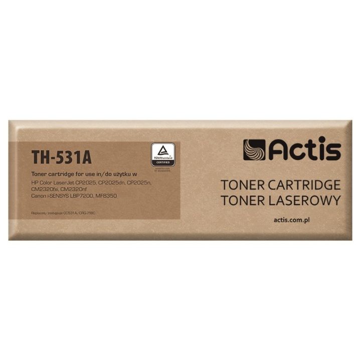 Actis TH-531A Toner (replacement for HP 304A CC531A Canon CRG-718C Standard 3000 pages cyan)