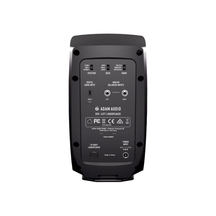 Adam Audio D3V Black - a pair of studio monitors