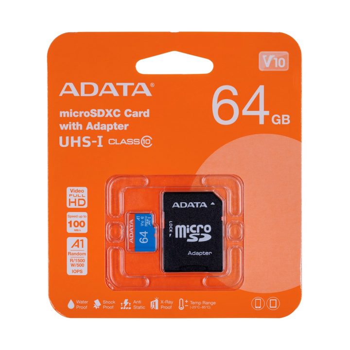 ADATA 64GB microSDHC Class 10 UHS-I