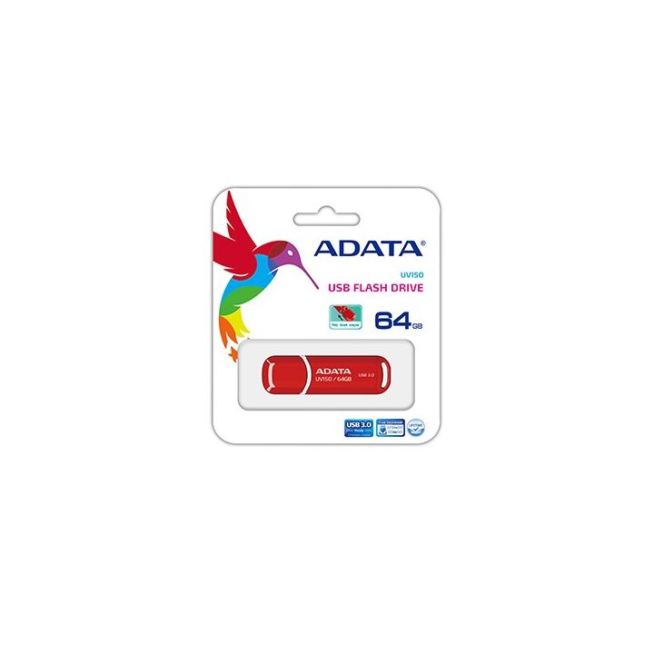 ADATA 64GB DashDrive UV150 USB flash drive USB Type-A 3.2 Gen 1 (3.1 Gen 1) Red