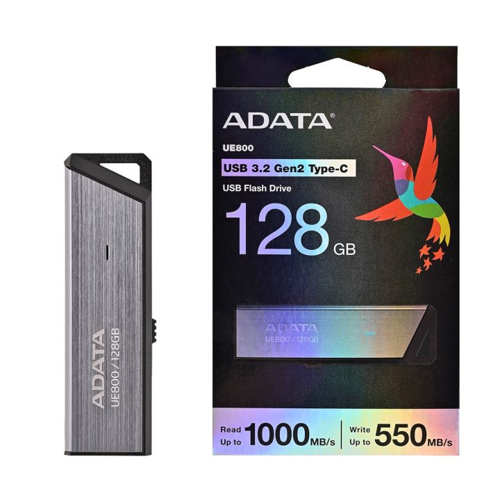 ADATA UE800 USB flash drive 128 GB USB Type-C 3.2 Gen 2 (3.1 Gen 2) Silver