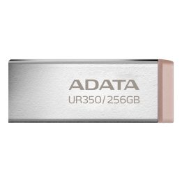 ADATA UR350 USB flash drive 256 GB USB Type-A 3.2 Gen 1 (3.1 Gen 1) Brown Stainless steel