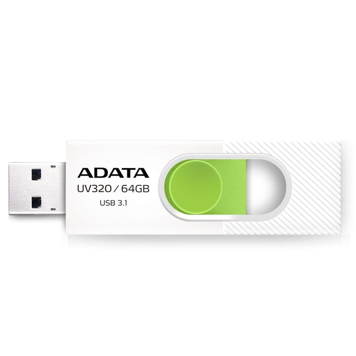 ADATA UV320 USB flash drive 64 GB USB Type-A 3.2 Gen 1 (3.1 Gen 1) Green White