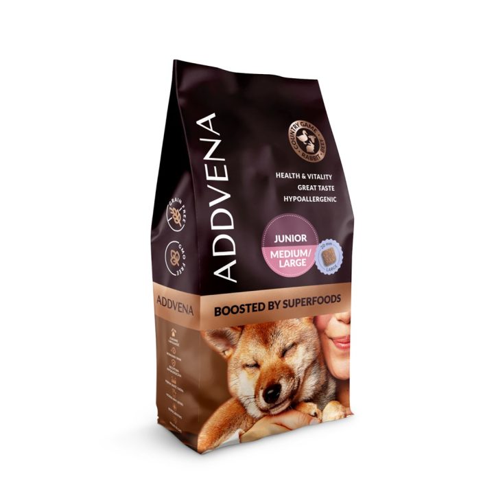 ADDVENA Boosted by superfoods Junior Medium/Large Beef - dry dog food - 10kg