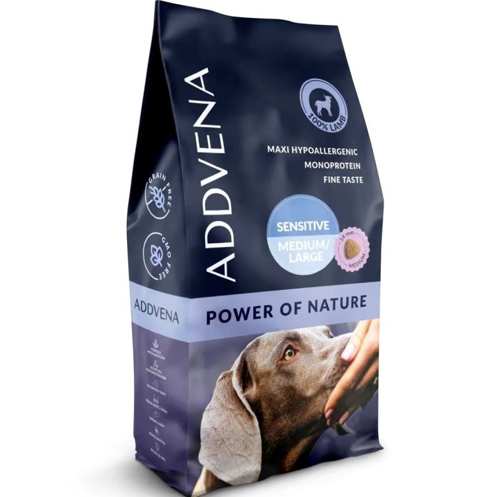 ADDVENA Power of Nature Adult Sensitive Medium/Large Mono Lamb - dry dog food - 10kg