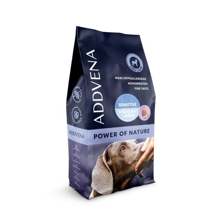 ADDVENA Power of Nature Adult Sensitive Medium/Large Mono Lamb - dry dog food - 10kg