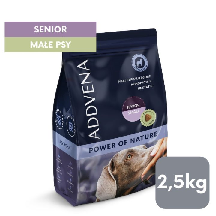 ADDVENA Power of Nature Senior Small Lamb - dry dog food - 2 5kg