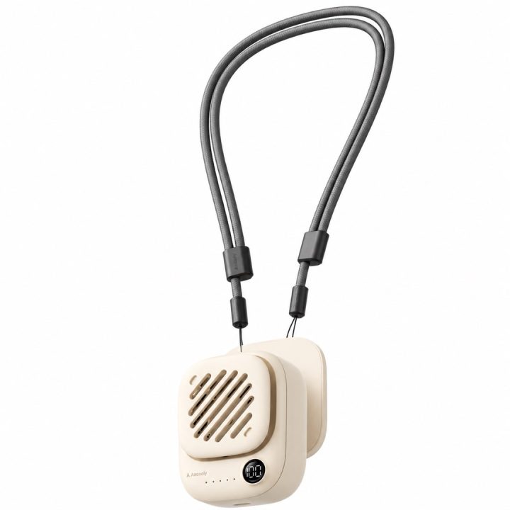 AECOOLY CLICK 01 Mini Portable Neck Fan Beige