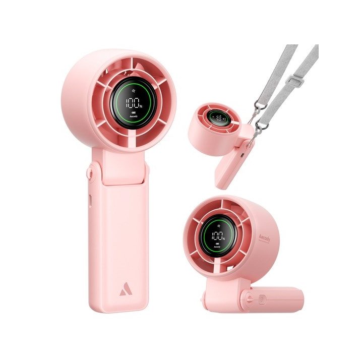 AECOOLY Halo 02 – Portable Handheld Fan rose