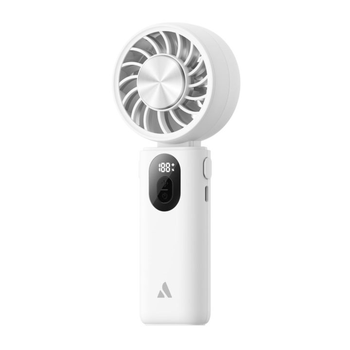 AECOOLY Halo 04 ICING Foldable Handheld Fan with Cooling Plate White