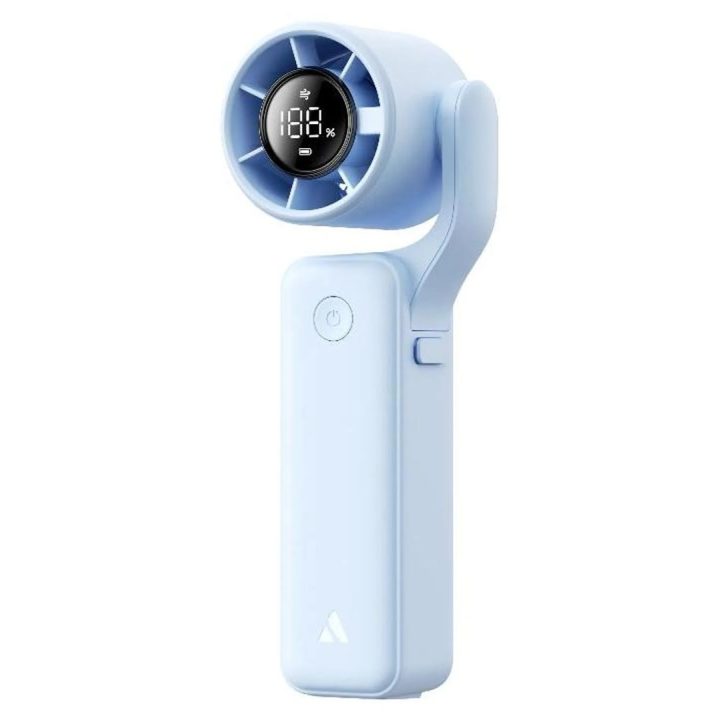 AECOOLY Halo 04 ICING Foldable Handheld Fan with Cooling Plate White