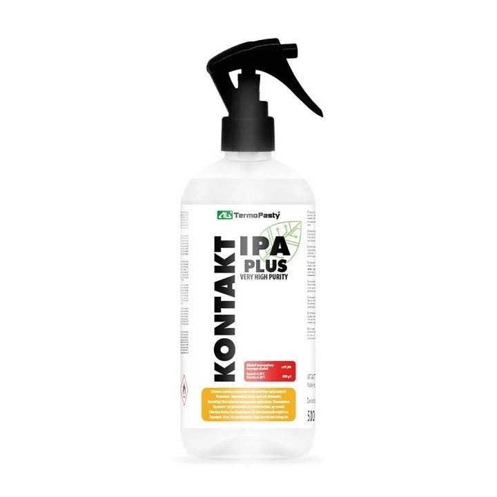 KONTAKT IPA PLUS. High purity alcohol isopropyl. Removes all impurities from optical elements. Leaves no marks or stains. Has de