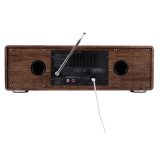 AKAI AM-100 RHAPSODY Stereo system 30W RMS Bluetooth 5.0 DAB+/FM CD/USB AUX brown black