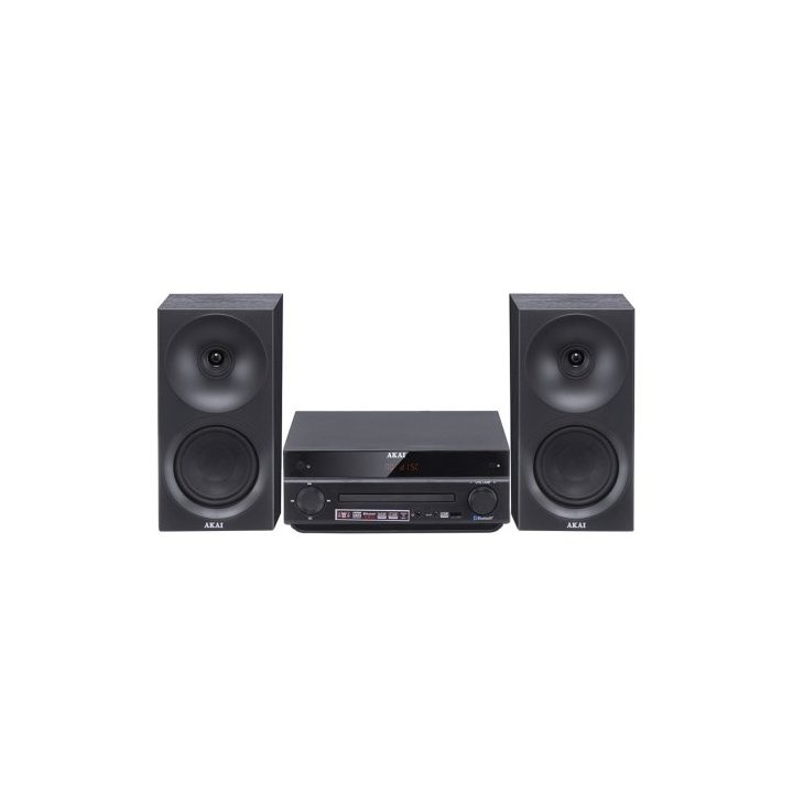 AKAI AM-301B System 40W (2x20W) CD MP3 BT USB FM 40 presets AUX RCA black