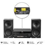 AKAI AM-301B System 40W (2x20W) CD MP3 BT USB FM 40 presets AUX RCA black