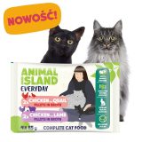 ANIMAL ISLAND Chicken with quail and Chicken with lamb Fillets in broth Box - wet cat food - 4x85g