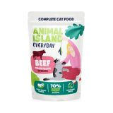 ANIMAL ISLAND Everyday Beef chicken turkey and white fish fillets in broth - wet cat food - 40 x 85g