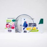 ANIMAL ISLAND Everyday Beef in broth Box - wet cat food - 12x85g + free plate