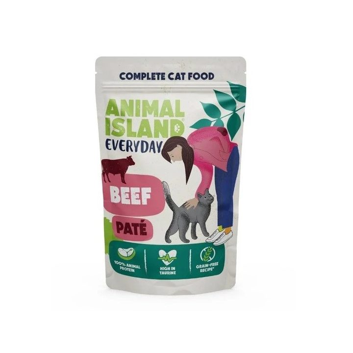 ANIMAL ISLAND Everyday Beef pate - wet cat food - 100g
