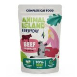 ANIMAL ISLAND Everyday Beef pulled fillets in broth - wet cat food - 85g
