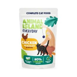 ANIMAL ISLAND Everyday Chicken pulled fillets in broth - wet cat food - 85g
