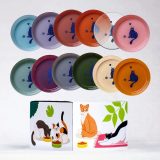 ANIMAL ISLAND Everyday Chicken with quail in broth Box - wet cat food - 12x85g + free plate