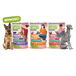 ANIMAL ISLAND Everyday Monoprotein Veal Duck Turkey - wet dog food - 9x300g