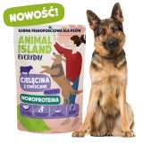 ANIMAL ISLAND Everyday Monoprotein Veal Duck Turkey - wet dog food - 9x300g