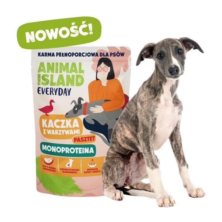 ANIMAL ISLAND Everyday Monoprotein Veal Duck Turkey - wet dog food - 9x300g