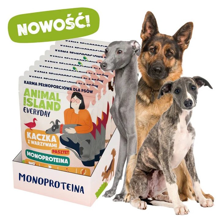 ANIMAL ISLAND Everyday Monoprotein Veal Duck Turkey - wet dog food - 9x300g