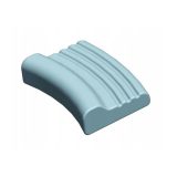 Contoured pillow made of memory foam AT03002
